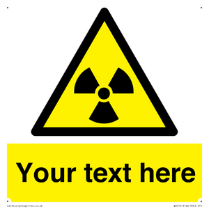 Custom Radioactive Material Sign